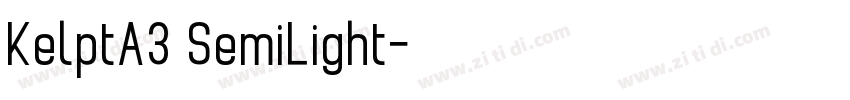 KelptA3 SemiLight字体转换 KelptA3 SemiLight字体转换